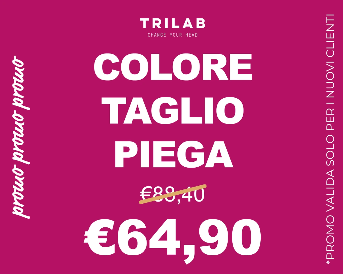 Promo colore, taglio e piega a 64,90 euro