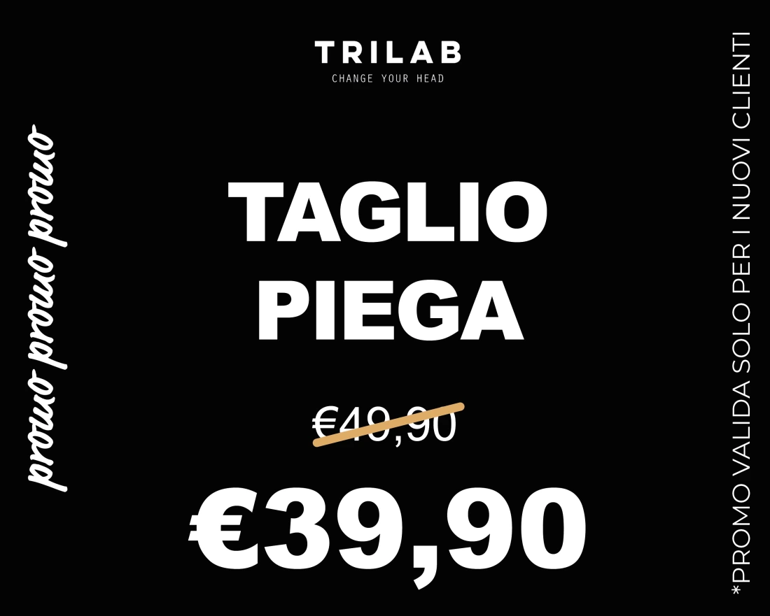 Promo taglio e piega a 39,90 euro